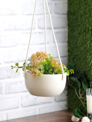 Hanging ceramic planter