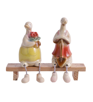 Ceramic cute duck pair