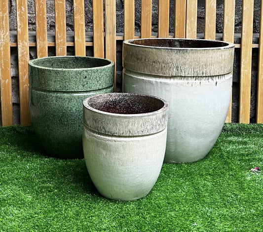 Glazed Ceramic Planter 1992
