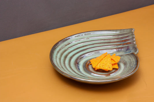 Shell Shaped Ceramic Serving Tray/ Platter