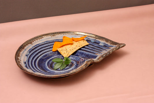 Shell Shaped Ceramic Serving Tray/ Platter