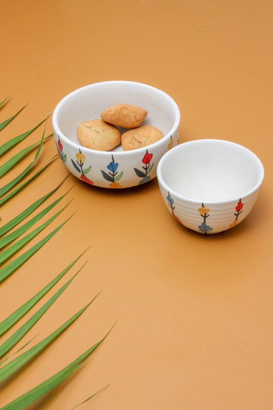 White Ceramic Designer Bowl