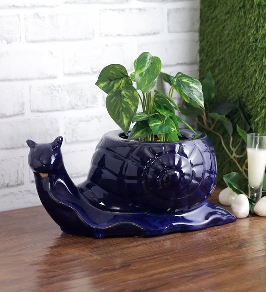 Ceramic Snail Shaped Planter