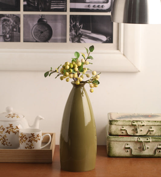 Glazed Ceramic Small Bottle Vase
