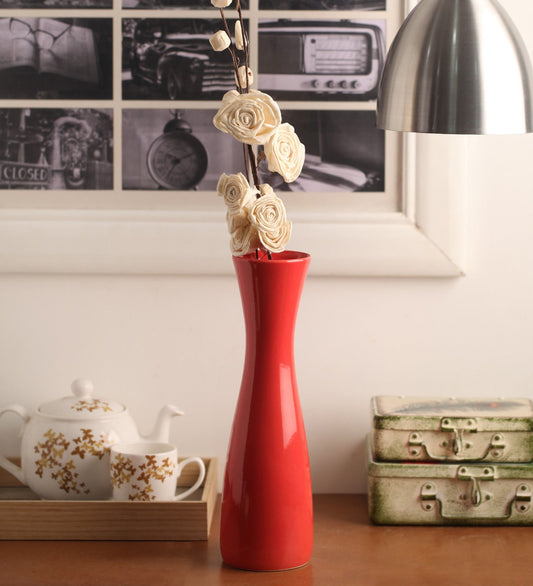 Glazed Ceramic Bottle Vase