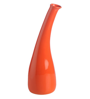 Glazed ceramic curve vase