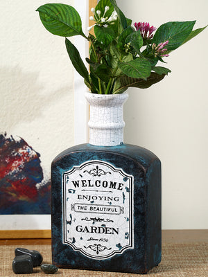 Welcome enjoying beautiful garden tall neck vase
