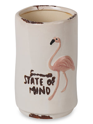 Flamingo state of mind vase