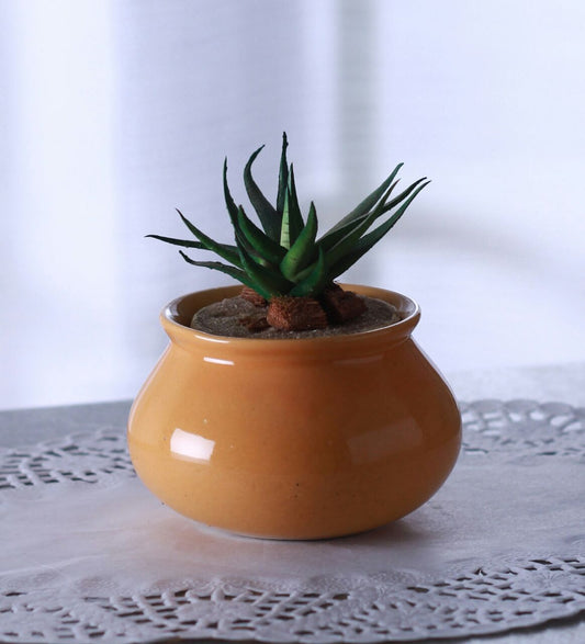 Glazed Ceramic Tabletop Pot