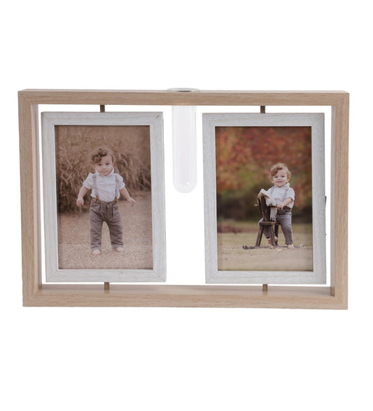 Wooden Frame 193-2 With Test Tube Vase