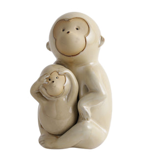 Ceramic monkey shape decor accessory