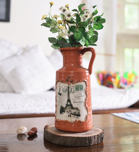 Tall Jug Shaped Ceramic Vase