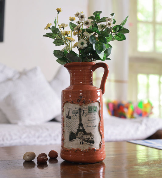 Tall Jug Shaped Ceramic Vase