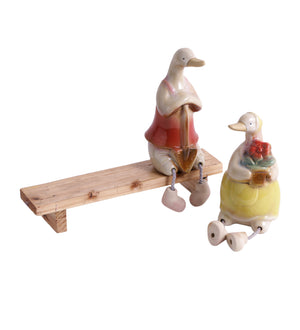 Ceramic cute duck pair