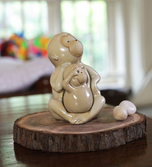 Ceramic Monkey Shape Decor Accessory