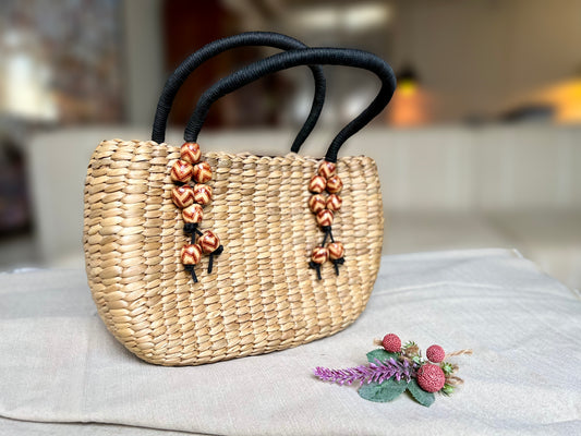 Kauna Grass Bag With Beads