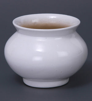 Glazed ceramic medium size matki shapoe pot
