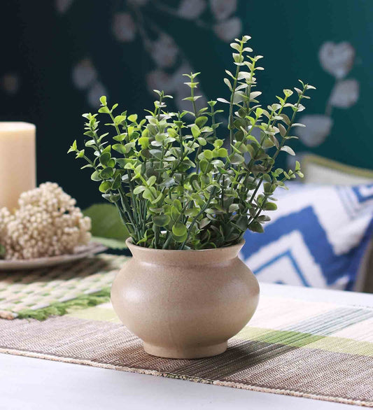 Glazed Ceramic Medium Size Matki Shape Pot